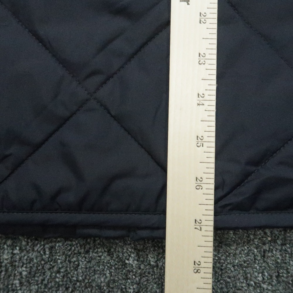 J Crew Jacket Mens Medium Blue Full Zip Snap Quilted Chore Barn Lined Insulated - Picture 8 of 9
